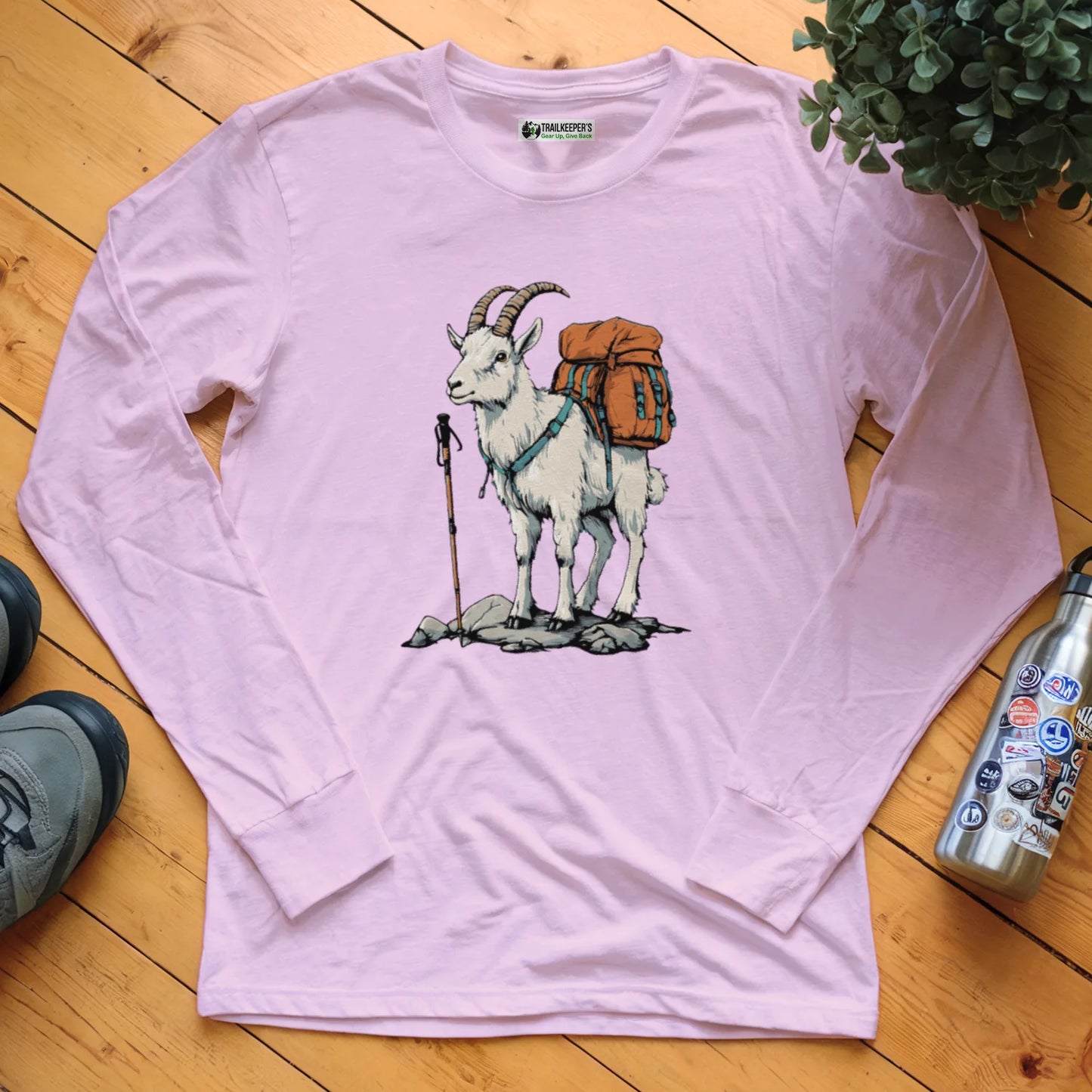 Mountain Goat Backpacker Long Sleeve T-Shirt