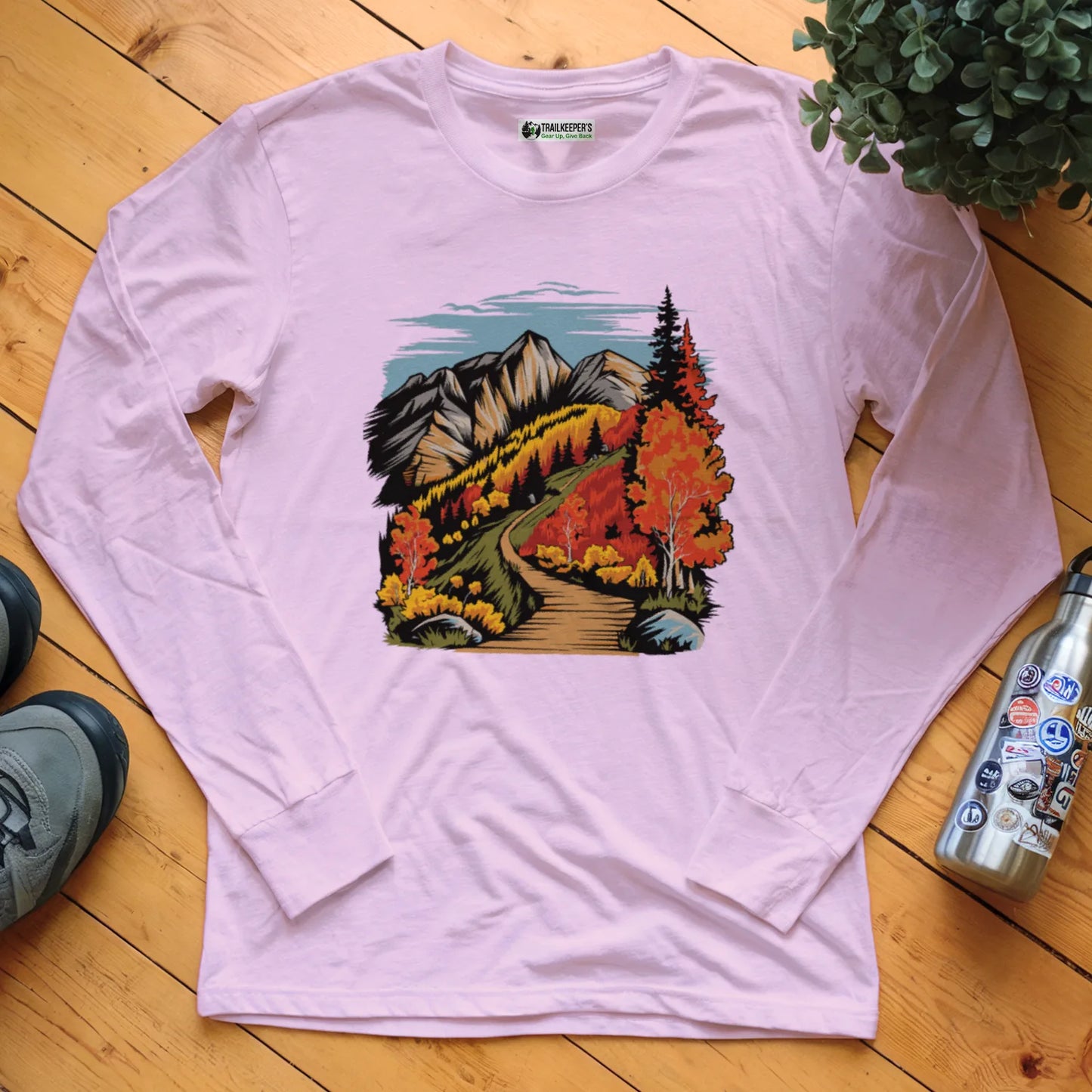 Mountain Hiking Trail Long Sleeve T-Shirt