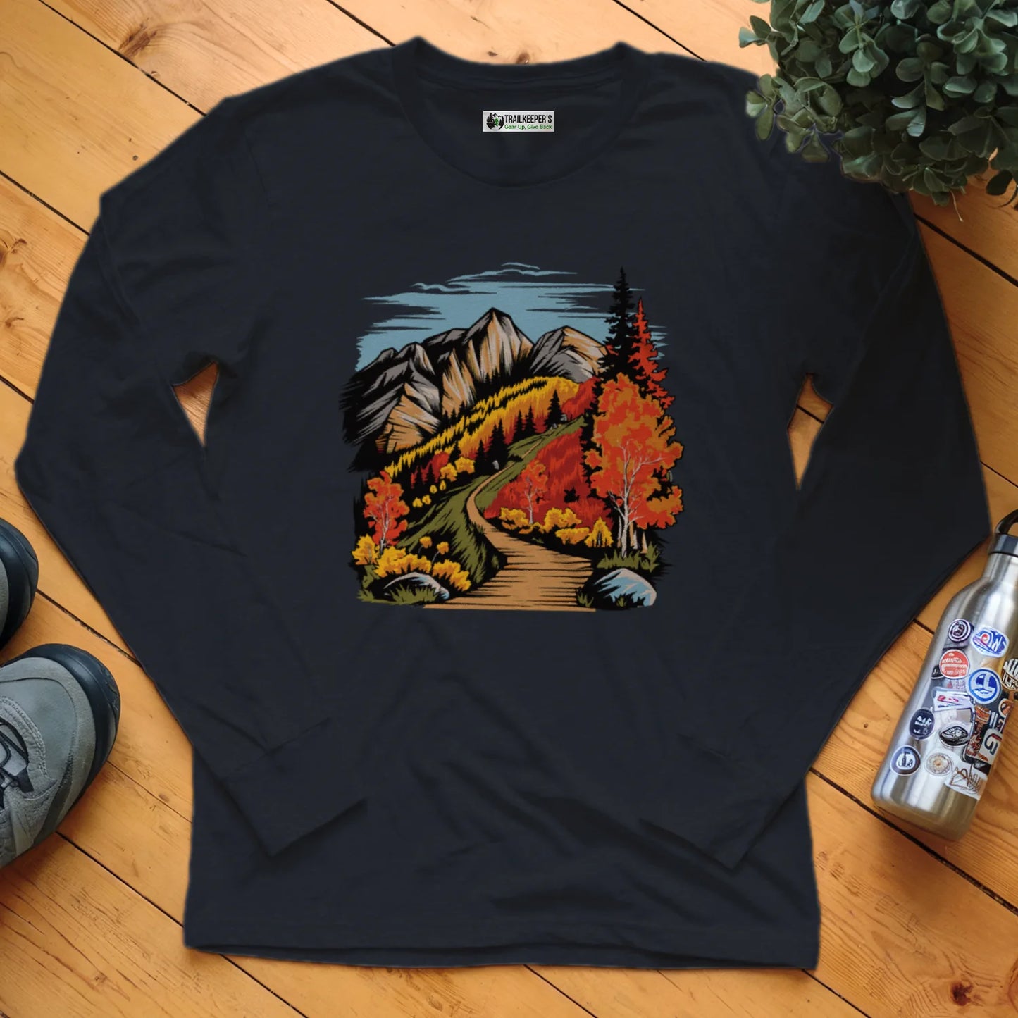 Mountain Hiking Trail Long Sleeve T-Shirt