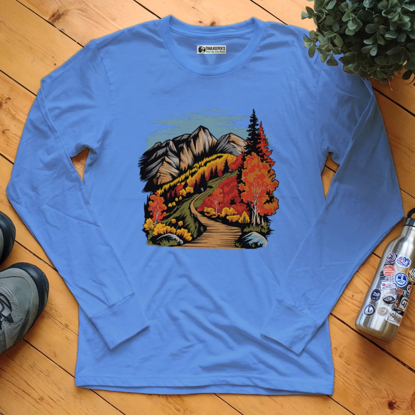 Mountain Hiking Trail Long Sleeve T-Shirt