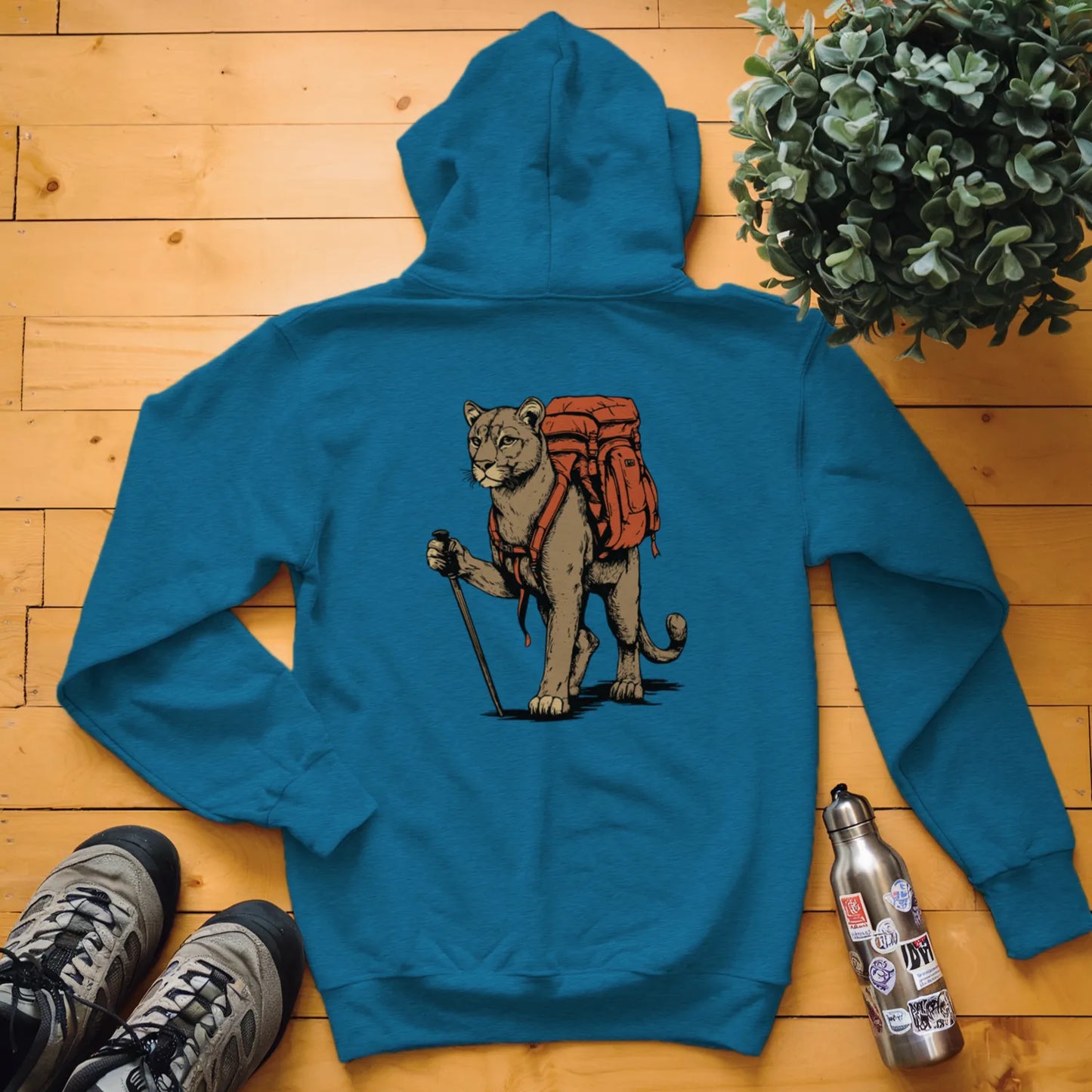 Mountain Lion Backpacker Hoodie