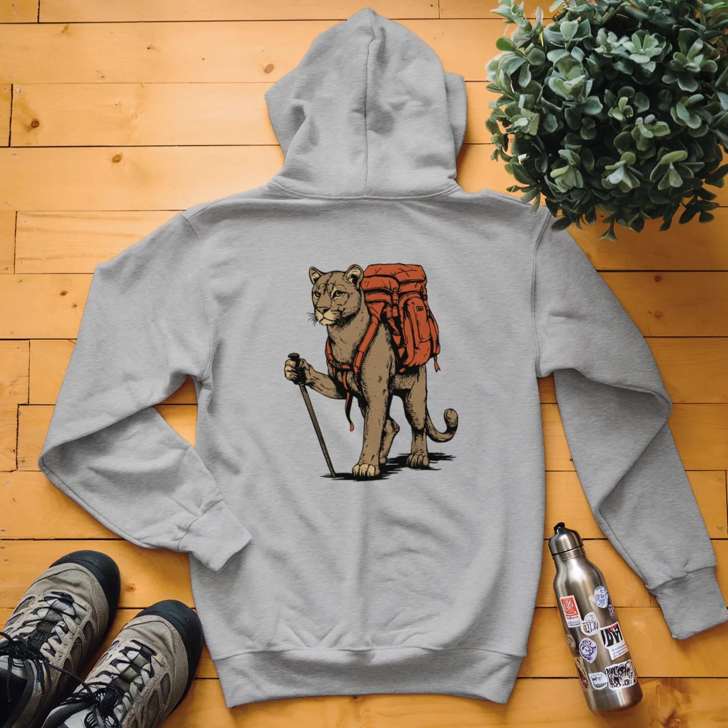 Mountain Lion Backpacker Hoodie