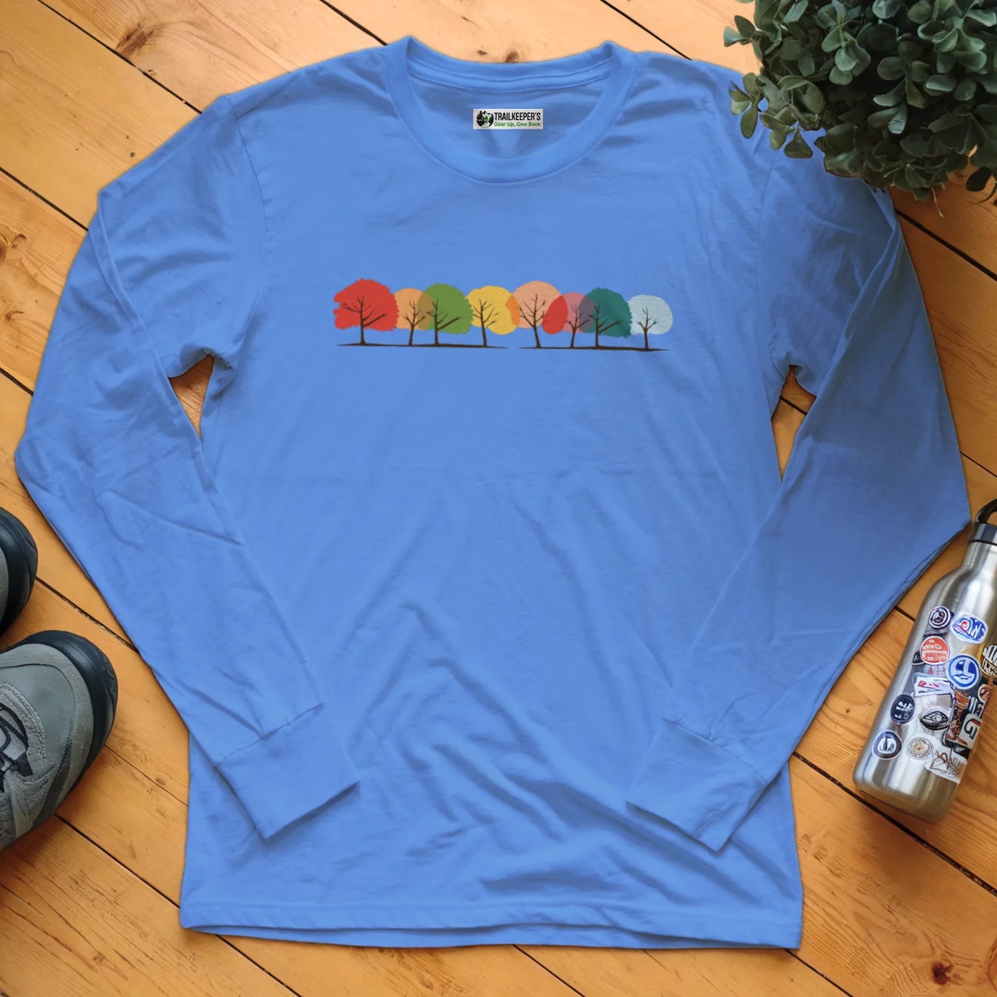 Multicolor Trees Long Sleeve T-Shirt