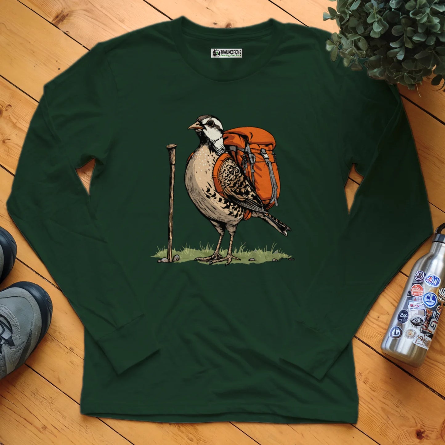 Northern Bobwhite Backpacker Long Sleeve T-Shirt