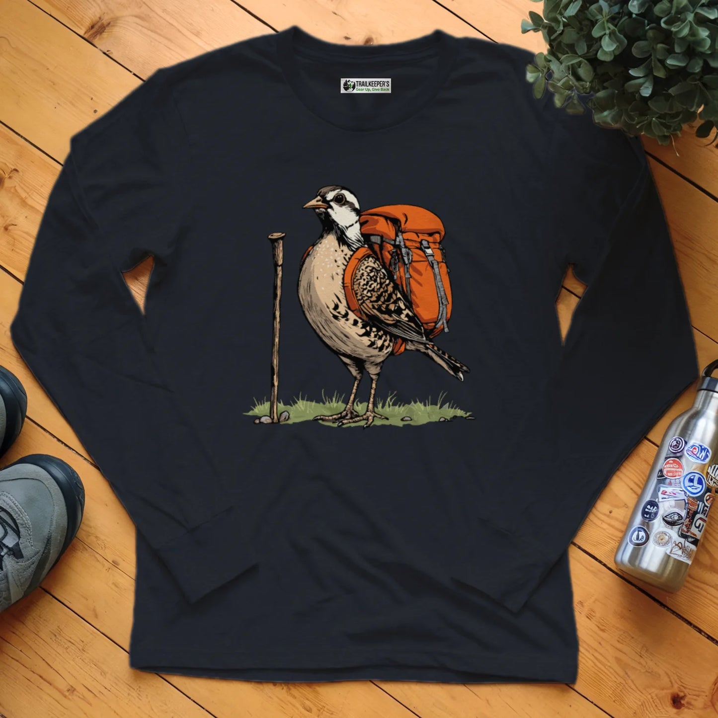 Northern Bobwhite Backpacker Long Sleeve T-Shirt