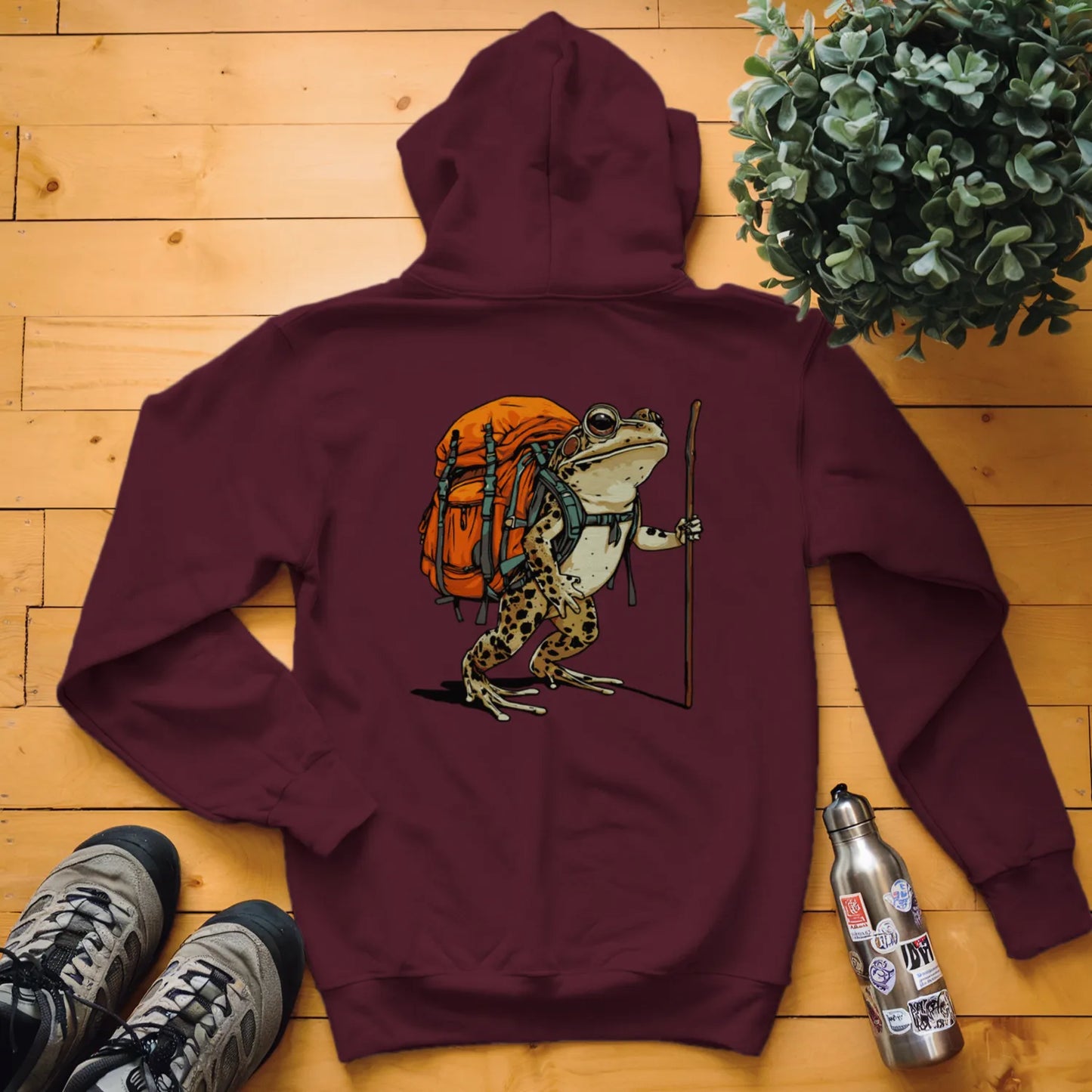 Northern Leopard Frog Backpacker Hoodie