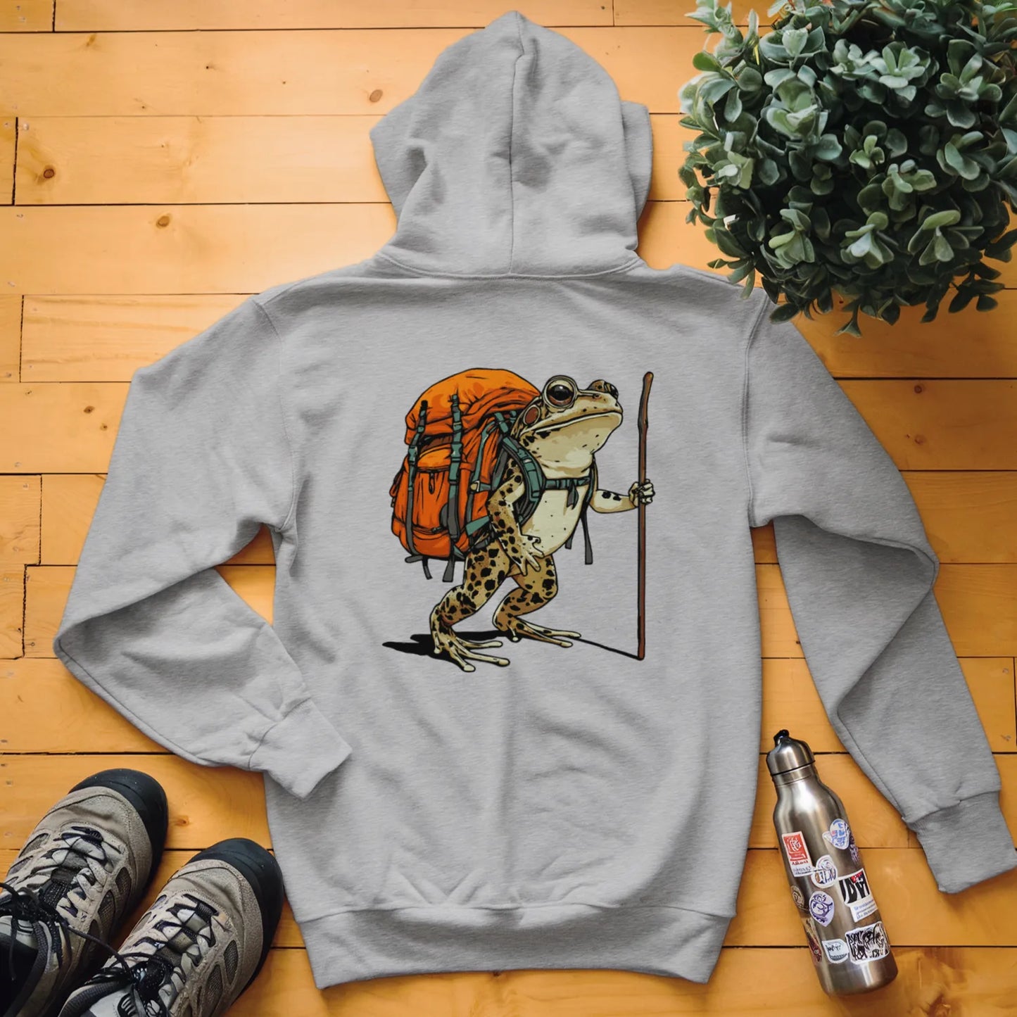 Northern Leopard Frog Backpacker Hoodie
