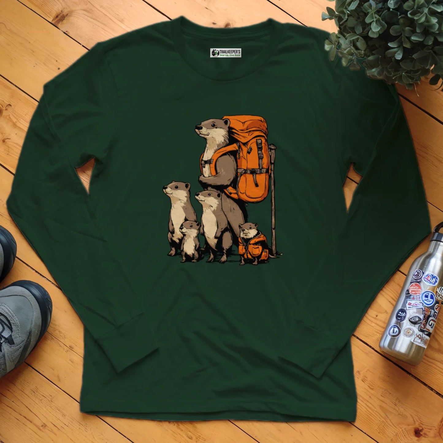 Otter Backpacker Long Sleeve T-Shirt