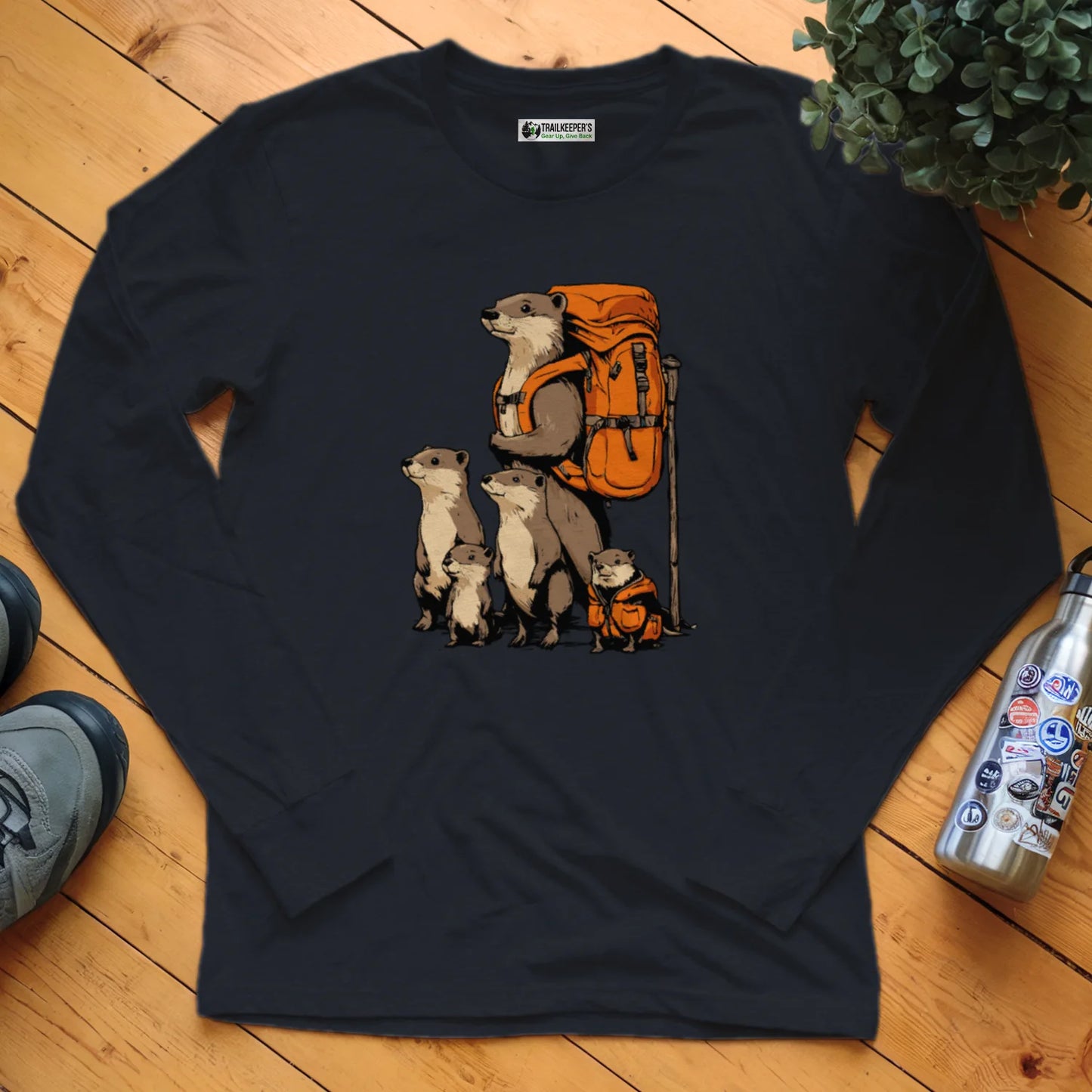 Otter Backpacker Long Sleeve T-Shirt
