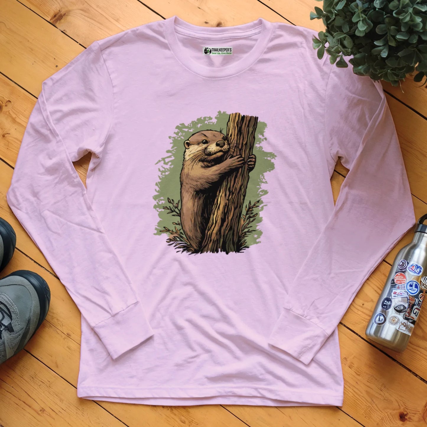 Otter Tree Hugger Long Sleeve T-Shirt