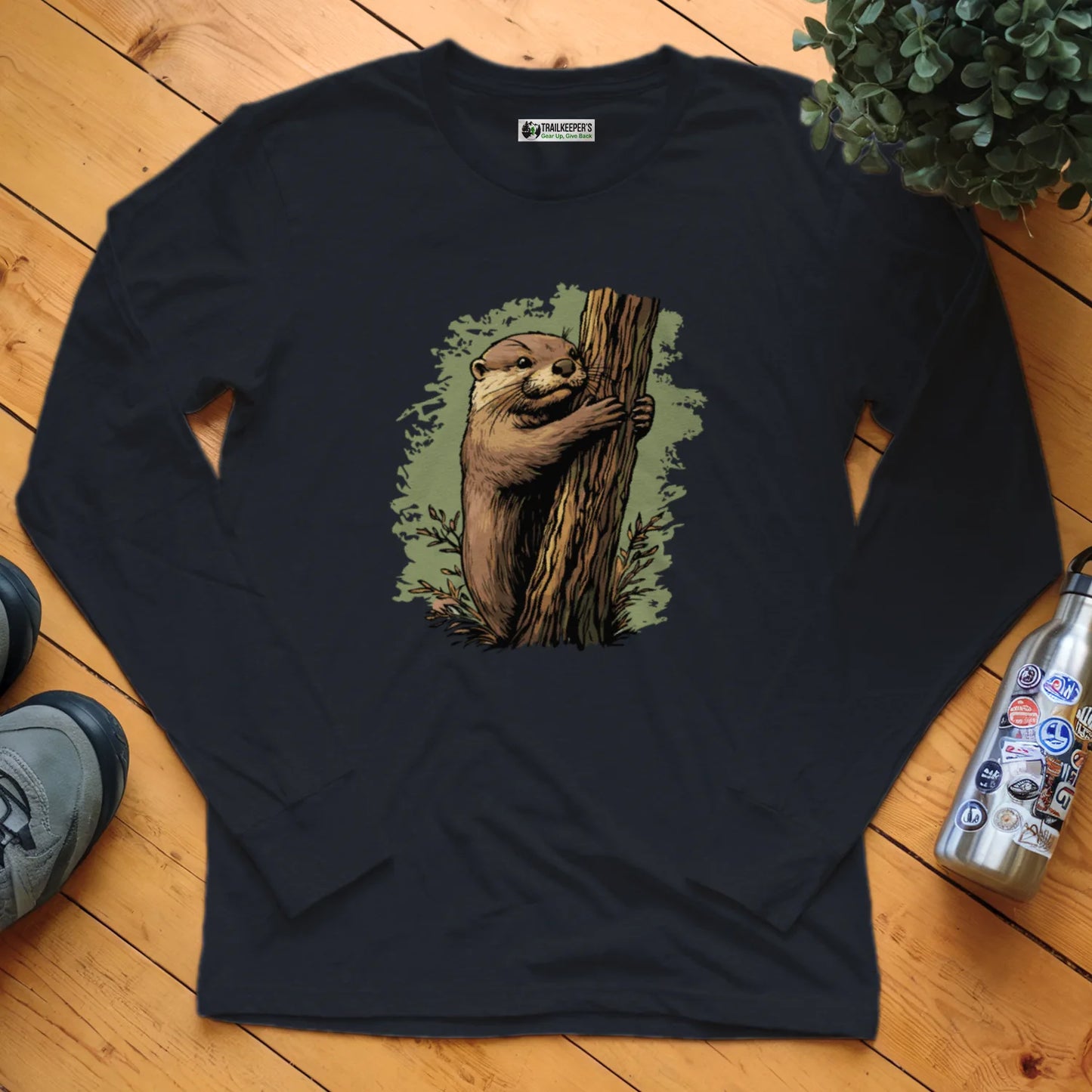 Otter Tree Hugger Long Sleeve T-Shirt