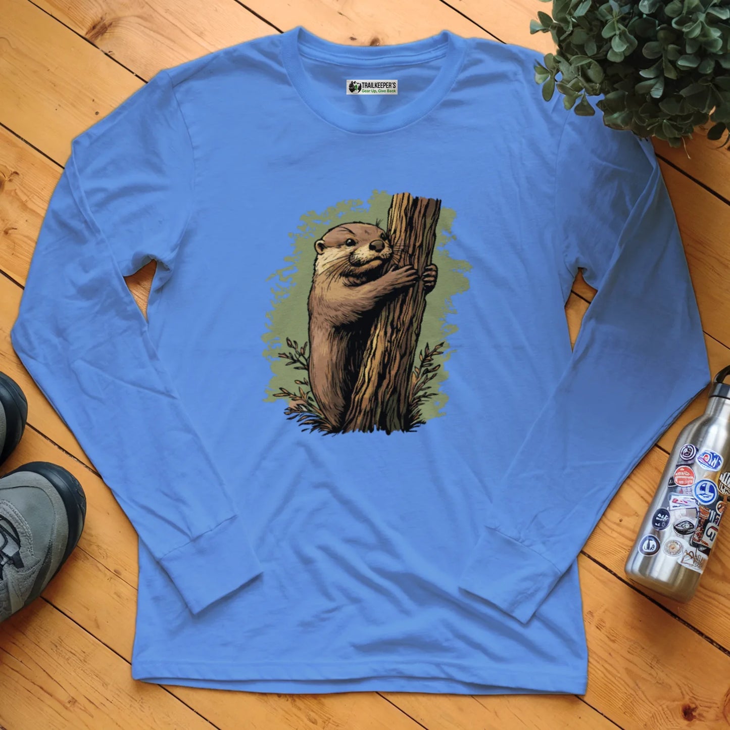 Otter Tree Hugger Long Sleeve T-Shirt