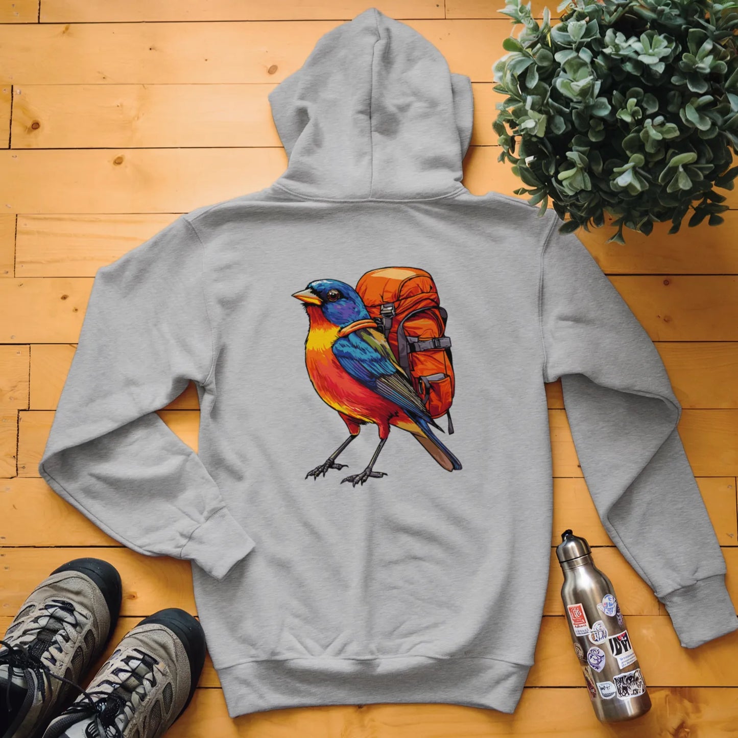 Painted Bunting Backpacker Hoodie