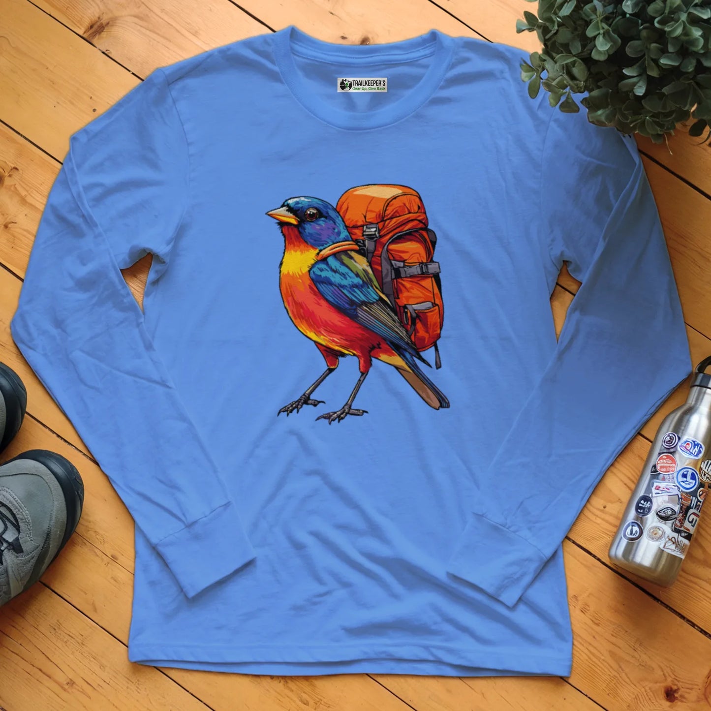 Painted Bunting Backpacker Long Sleeve T-Shirt