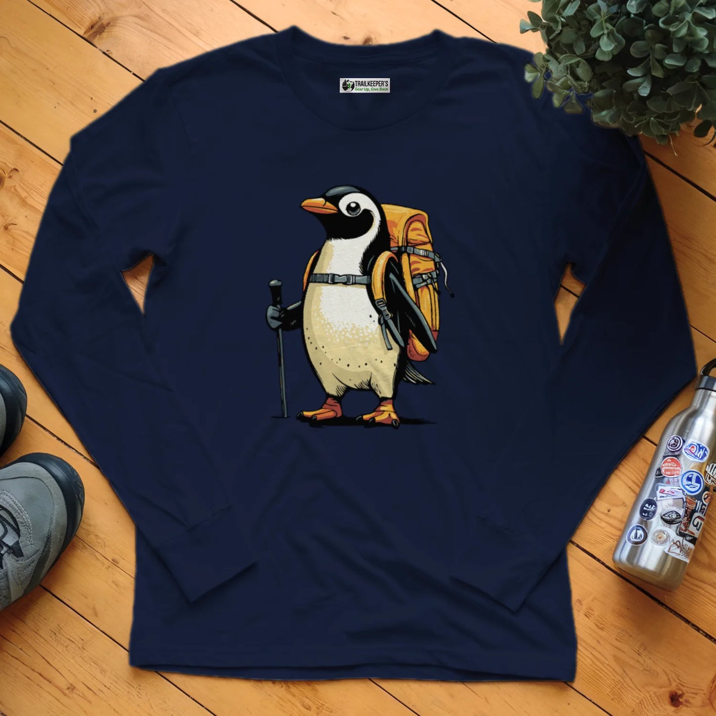 Penguin Backpacker Long Sleeve T-Shirt