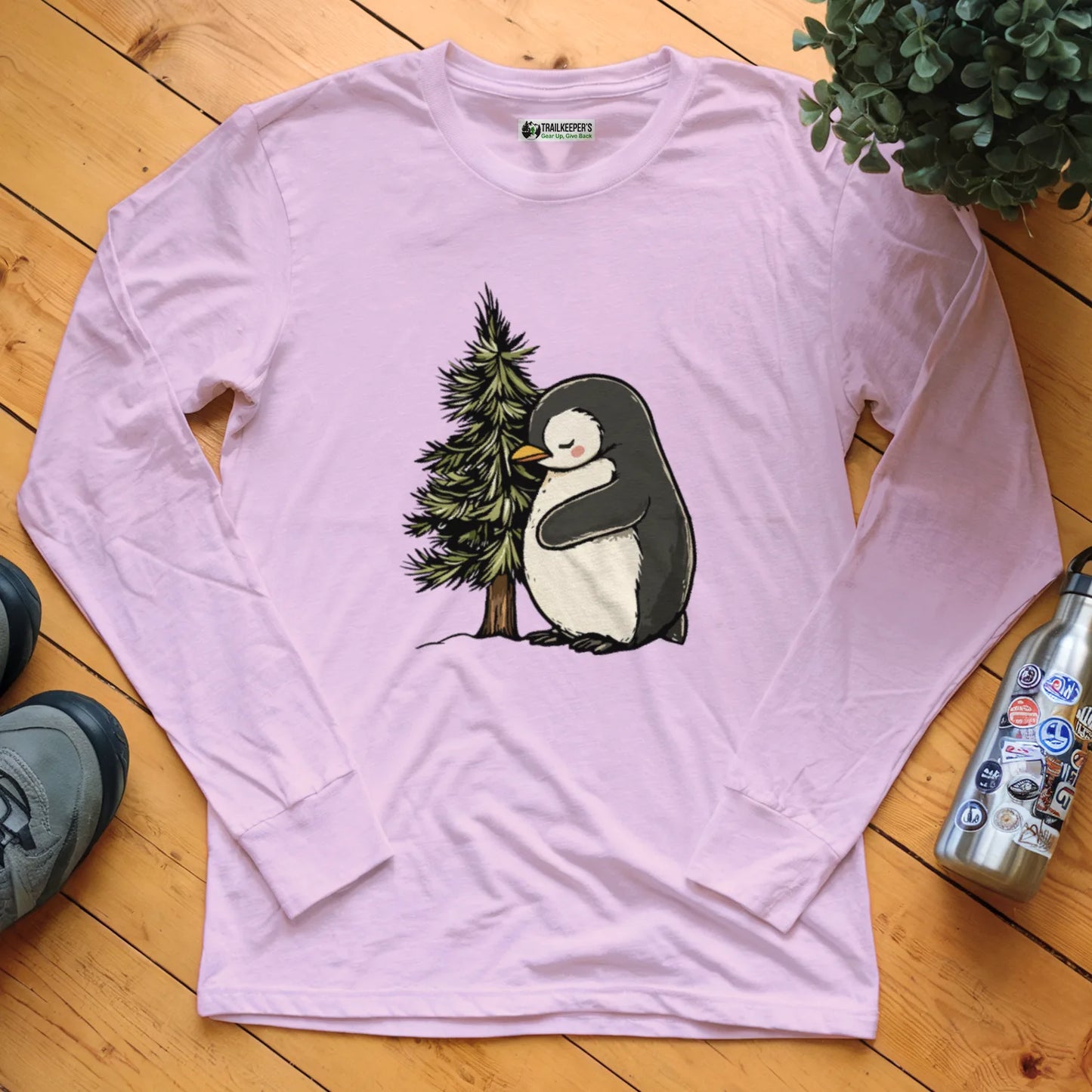 Penguin Tree Hugger Long Sleeve T-Shirt
