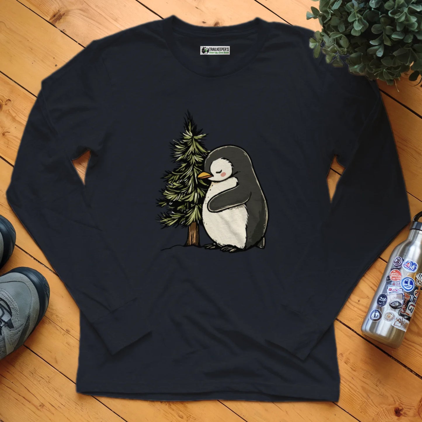 Penguin Tree Hugger Long Sleeve T-Shirt