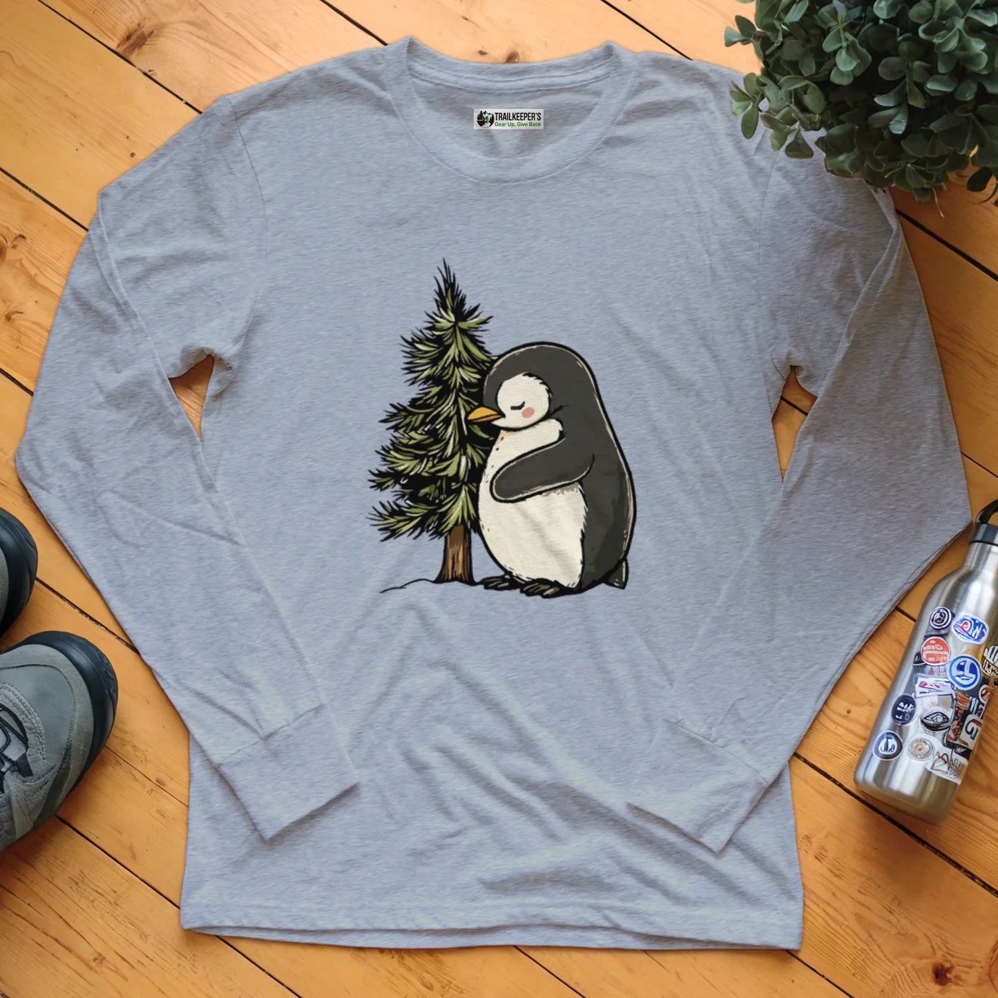 Penguin Tree Hugger Long Sleeve T-Shirt