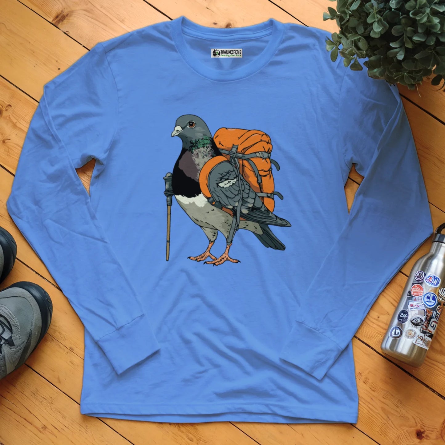 Pigeon Backpacker Long Sleeve T-Shirt
