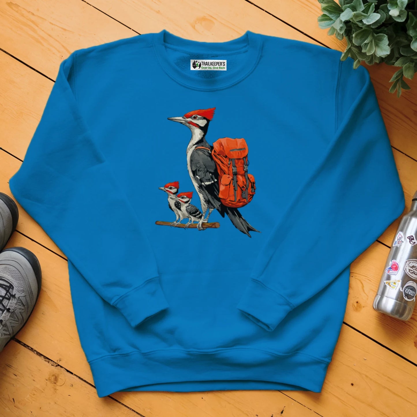 Pileated Woodpecker Backpacker Family Sweatshirt