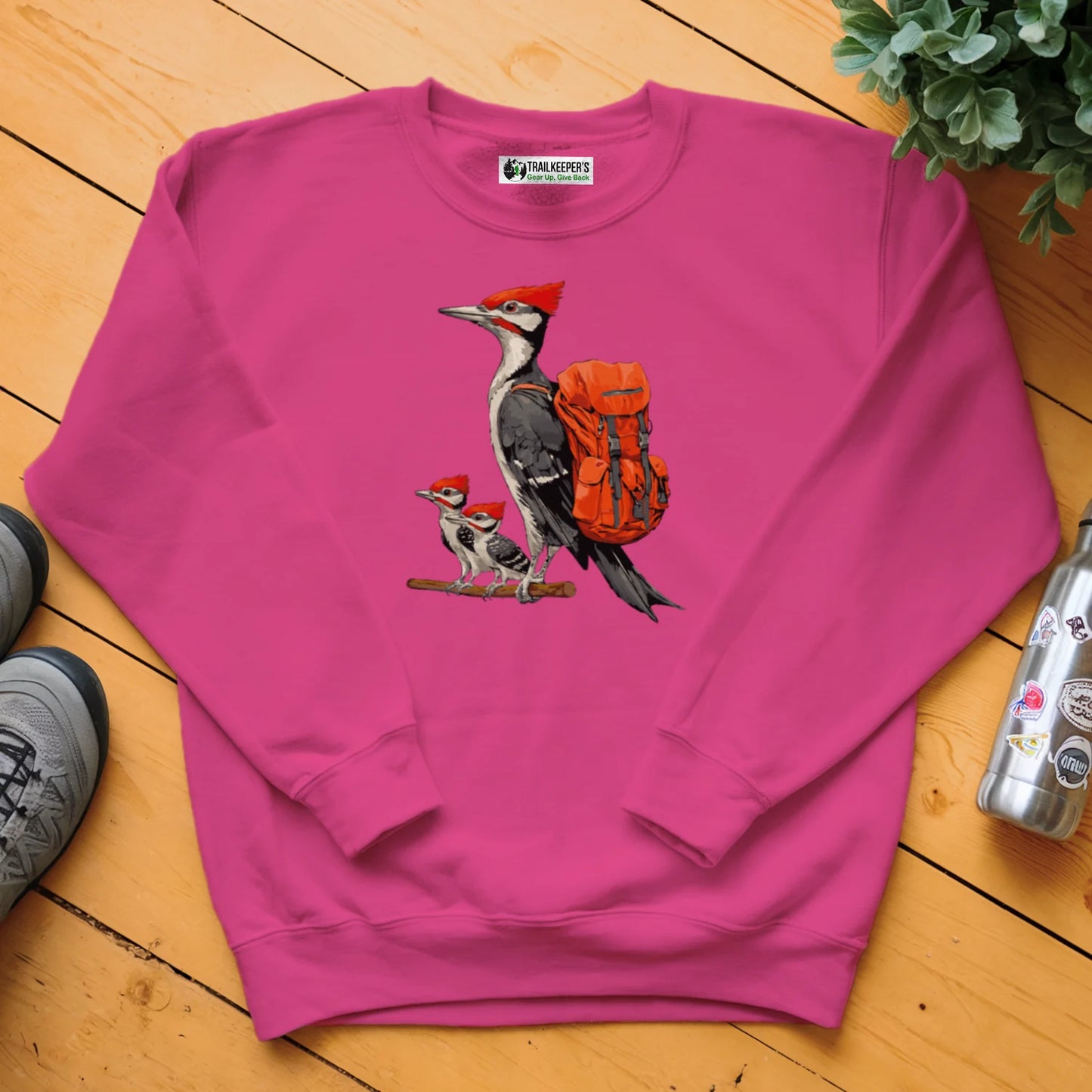 Pileated Woodpecker Backpacker Family Sweatshirt