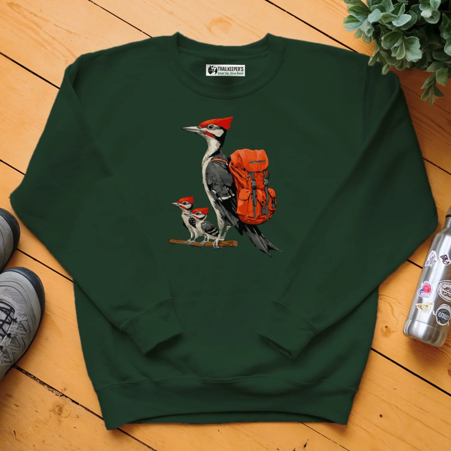 Pileated Woodpecker Backpacker Family Sweatshirt