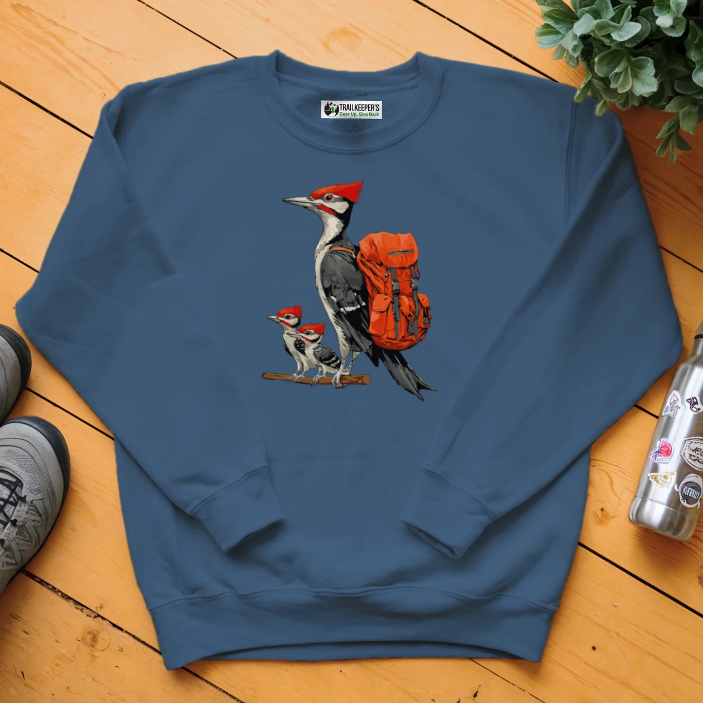 Pileated Woodpecker Backpacker Family Sweatshirt
