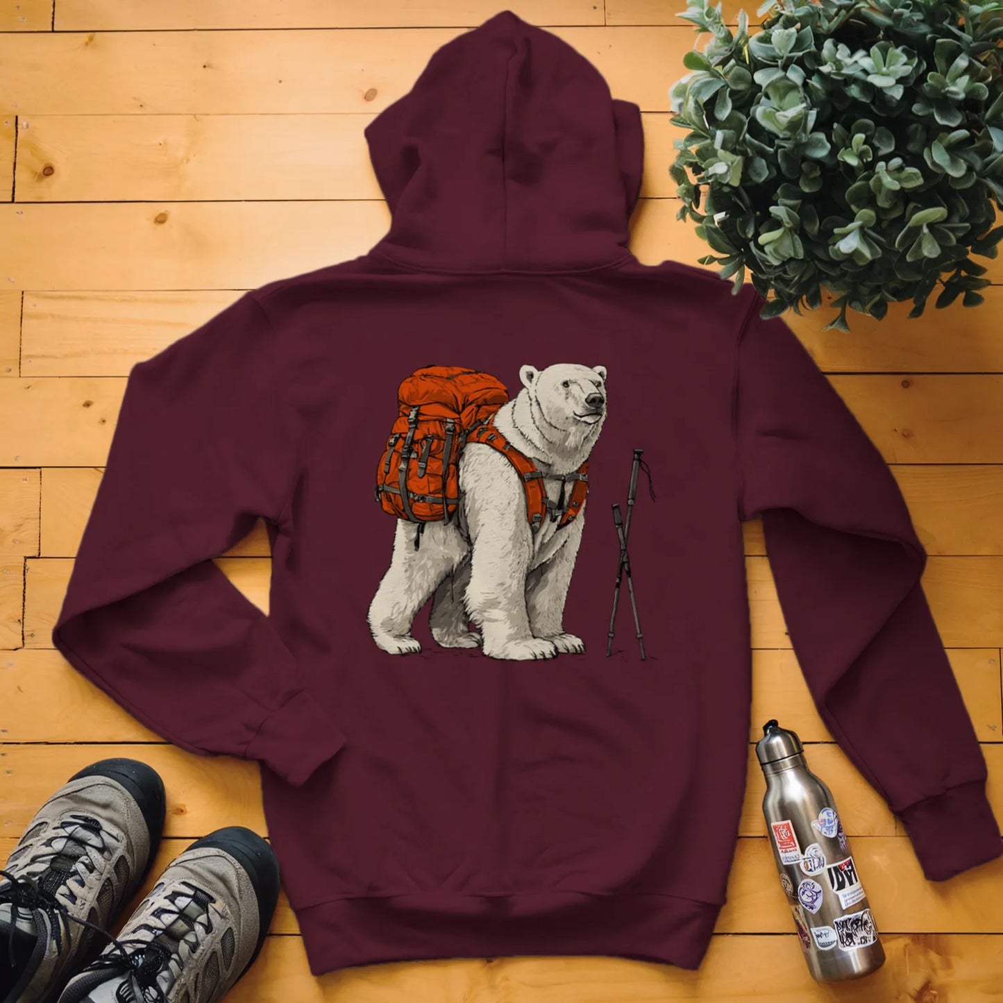 Polar Bear Backpacker Hoodie