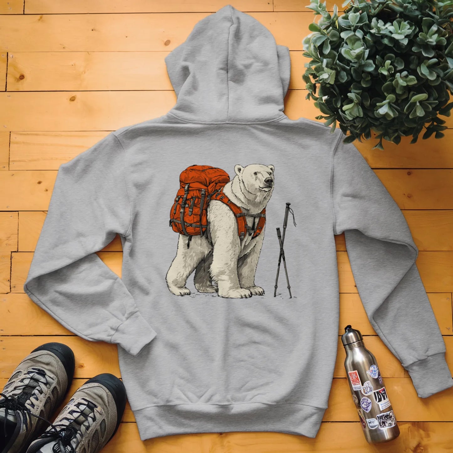 Polar Bear Backpacker Hoodie