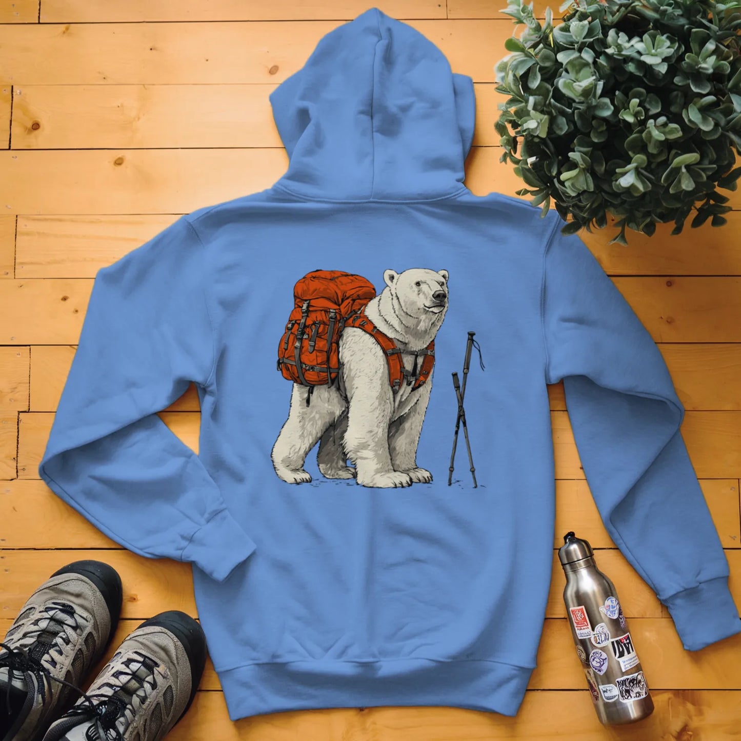 Polar Bear Backpacker Hoodie