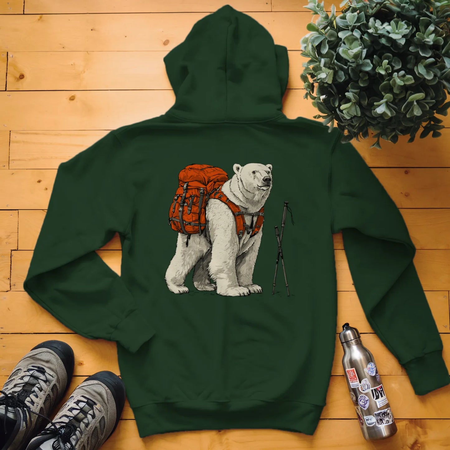 Polar Bear Backpacker Hoodie