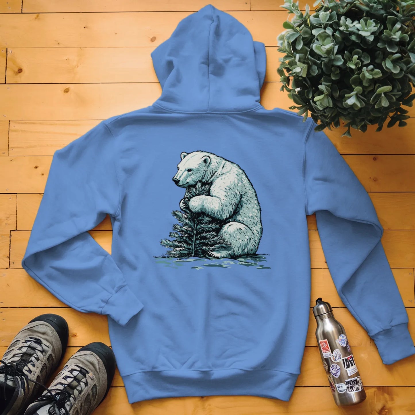 Polar Bear Tree Hugger Hoodie