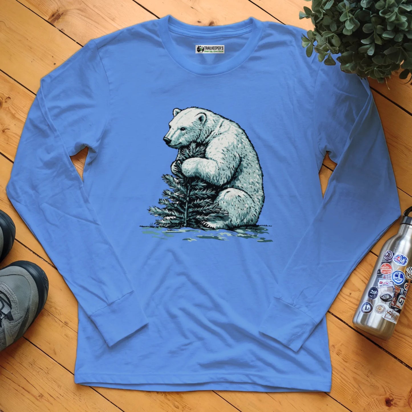 Polar Bear Tree Hugger Long Sleeve T-Shirt