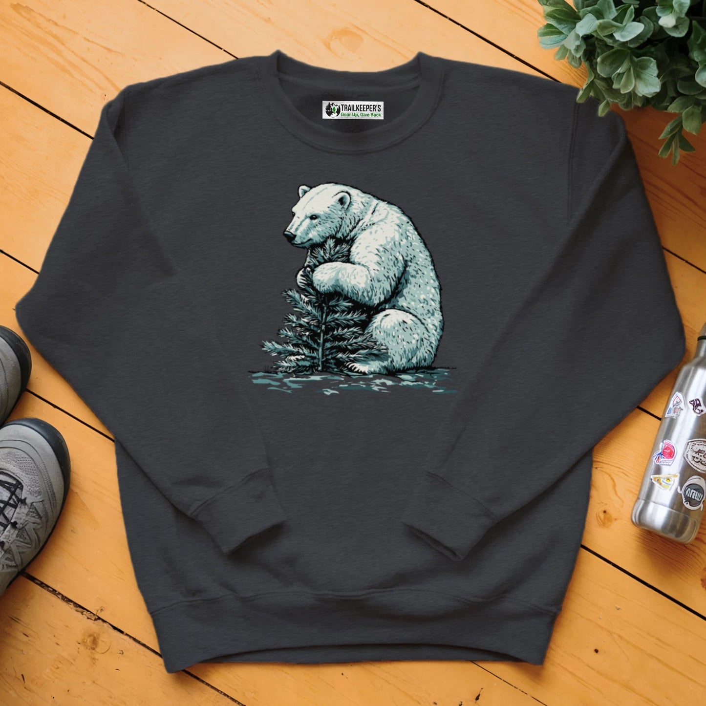 Polar Bear Tree Hugger Sweatshirt