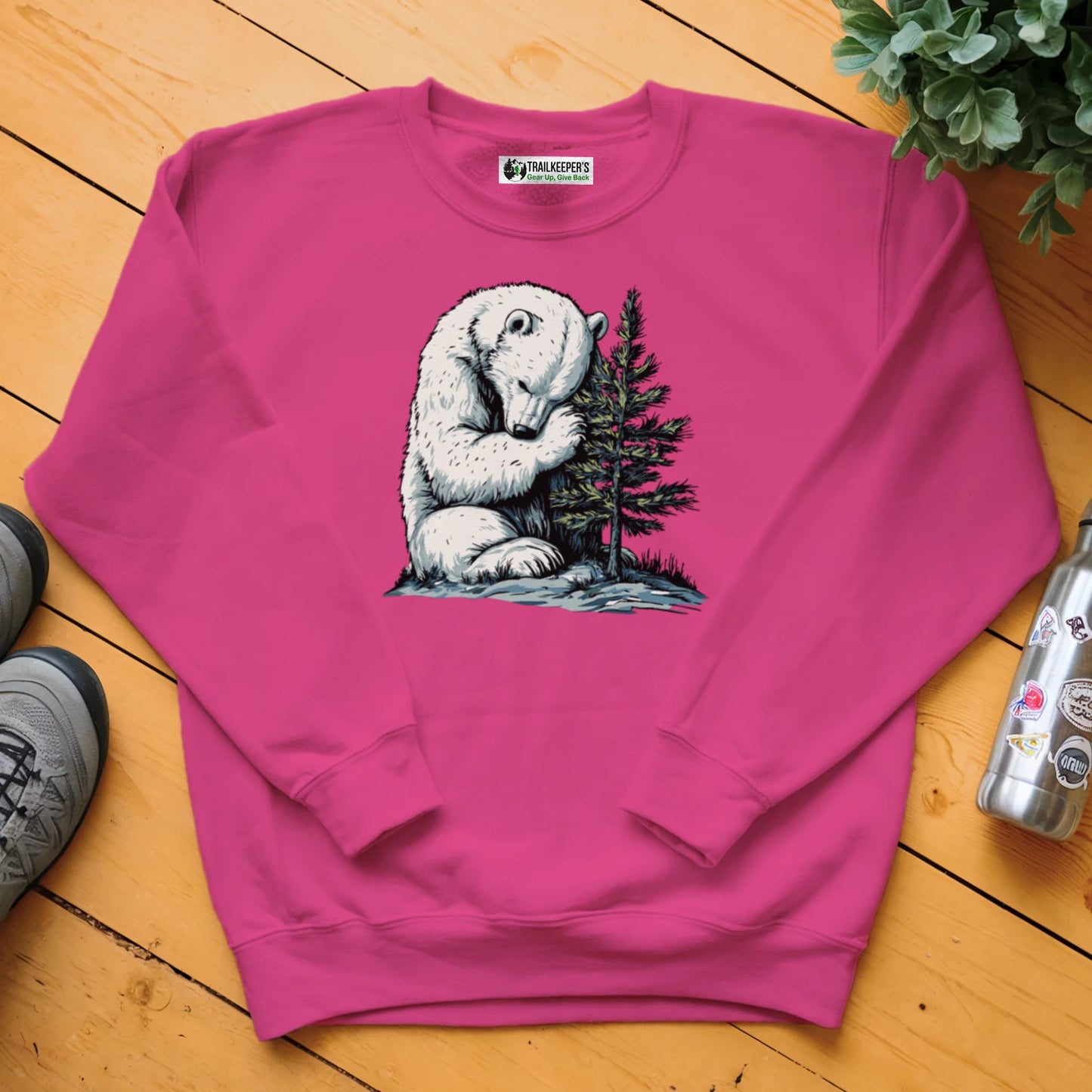 Polar Bear Tree Hugger Sweatshirt