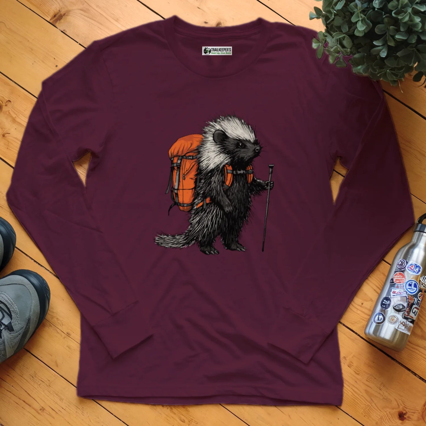Porcupine Backpacker Long Sleeve T-Shirt