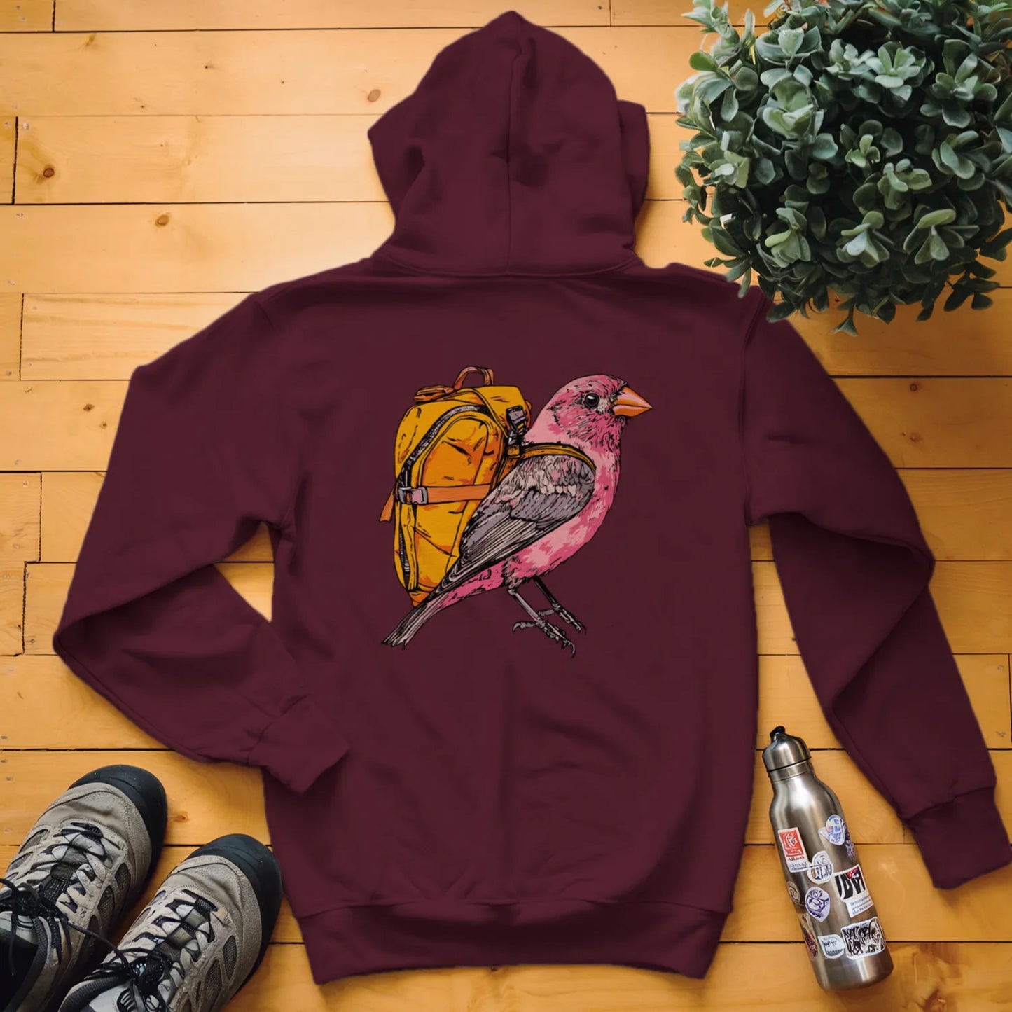 Purple Finch Backpacker Hoodie