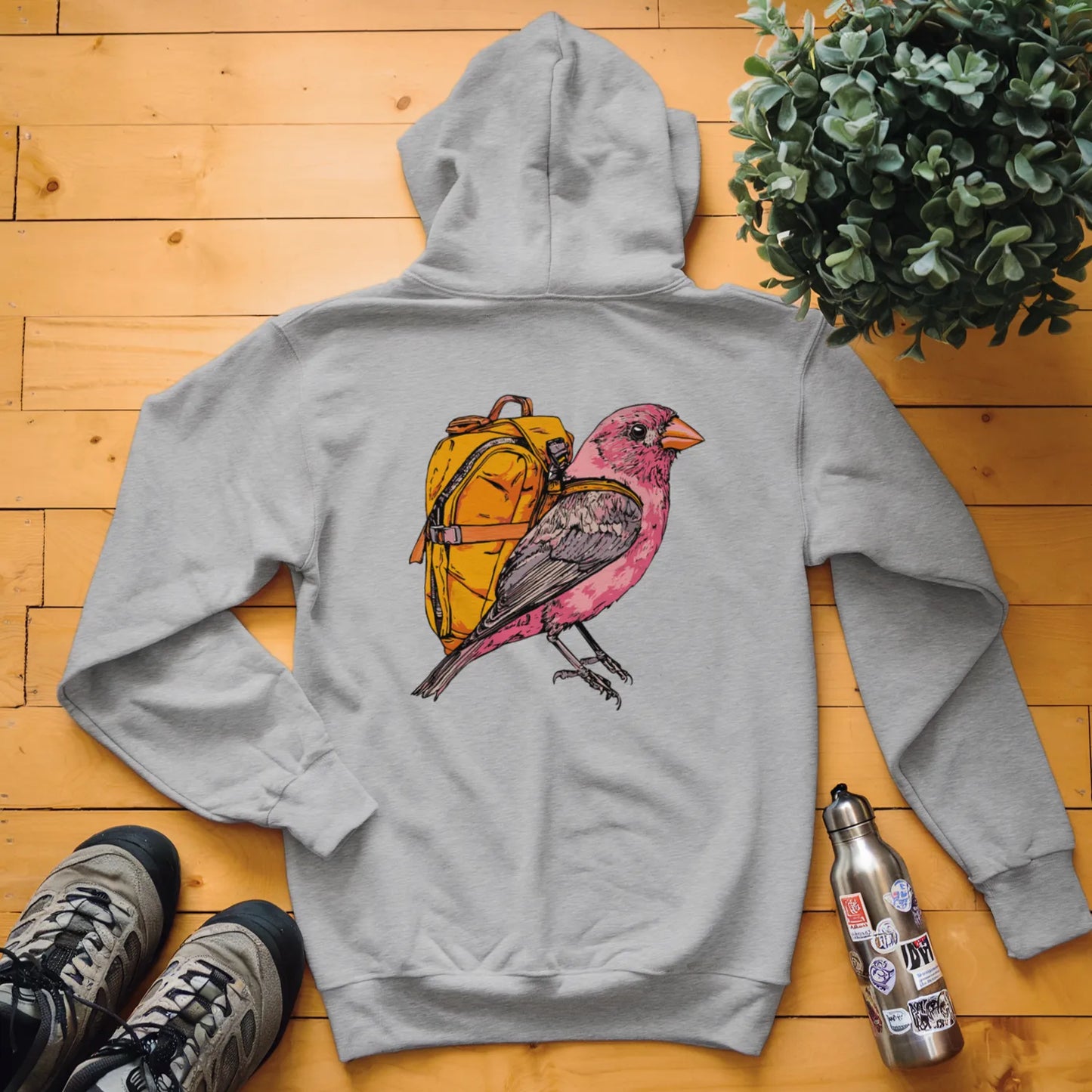 Purple Finch Backpacker Hoodie
