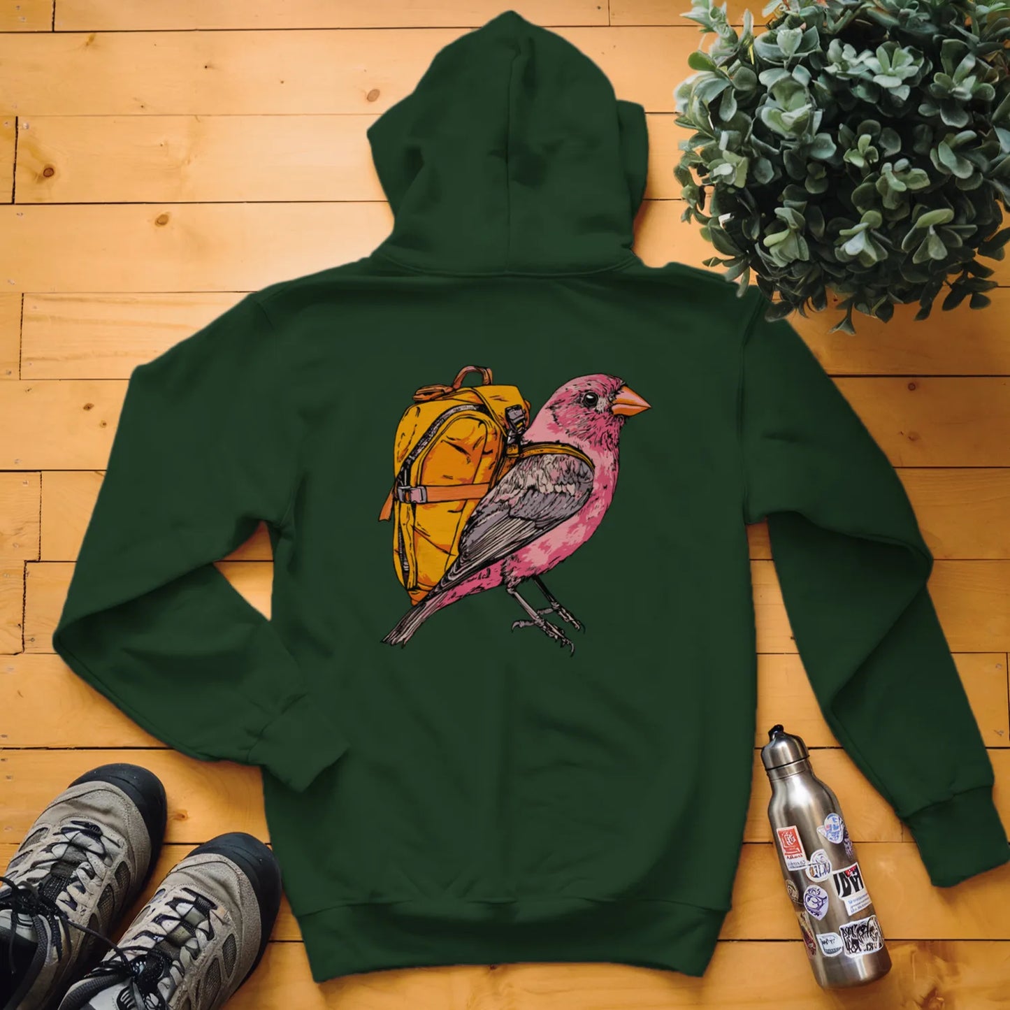 Purple Finch Backpacker Hoodie