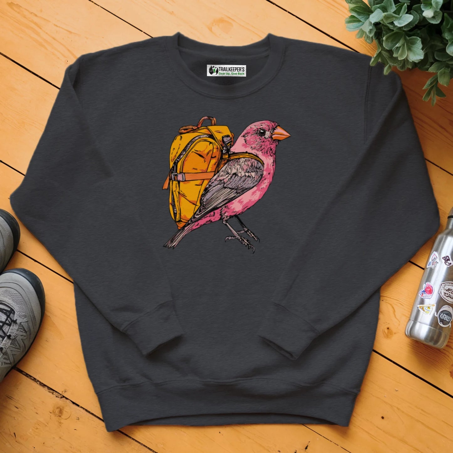 Purple Finch Backpacker Sweatshirt