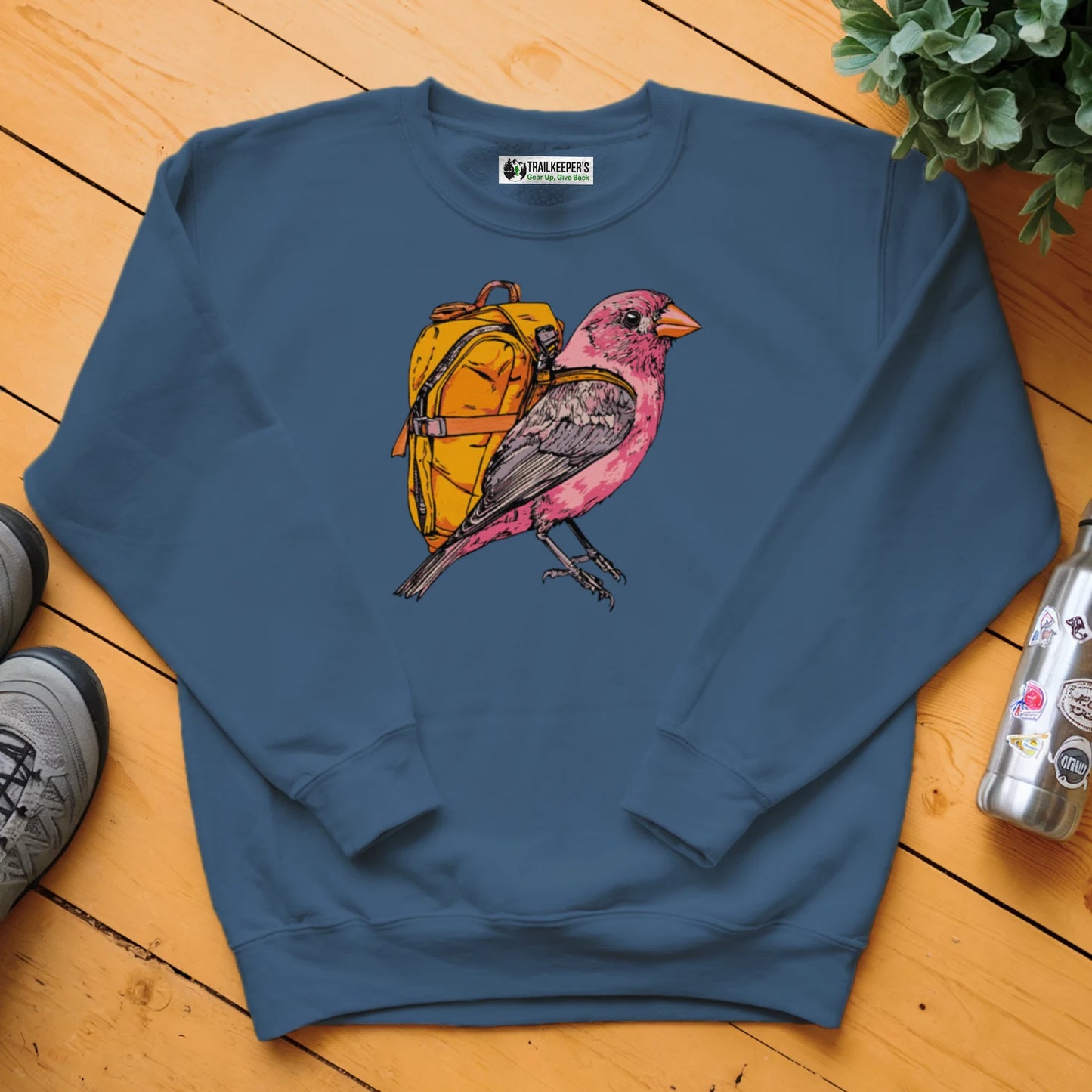 Purple Finch Backpacker Sweatshirt