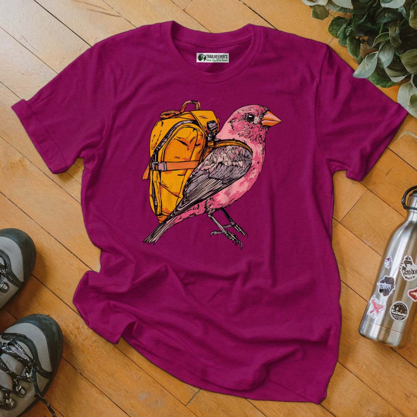 Purple Finch Backpacker T-Shirt