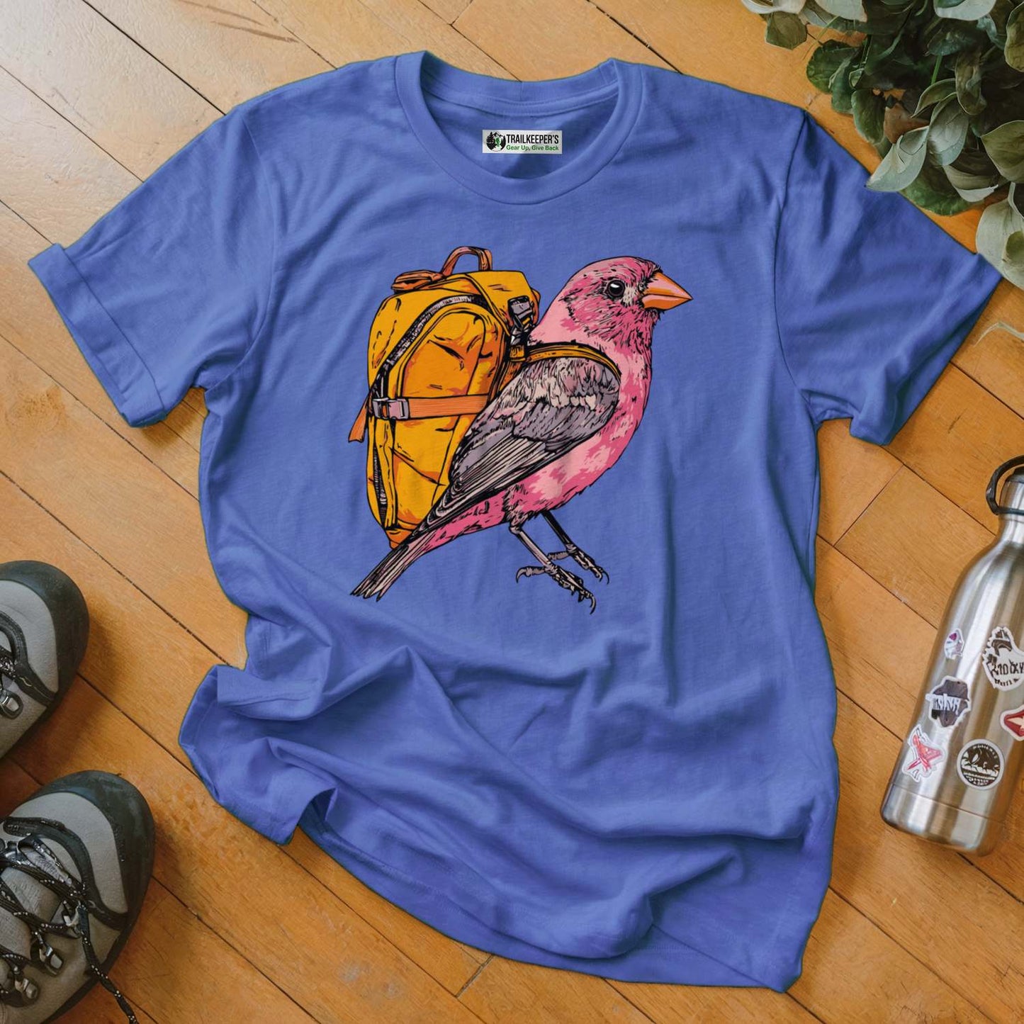 Purple Finch Backpacker T-Shirt