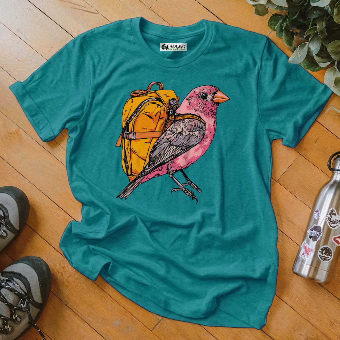 Purple Finch Backpacker T-Shirt