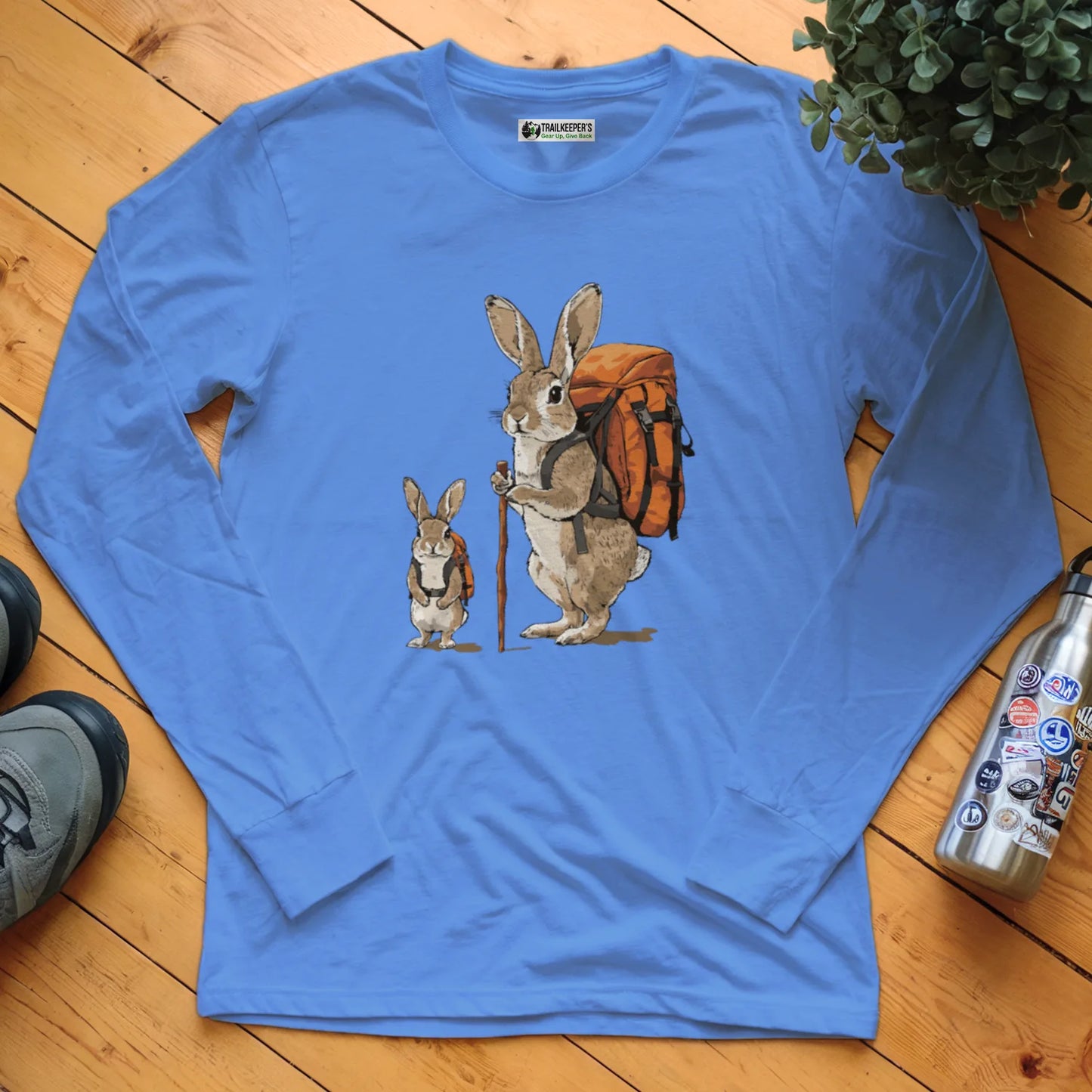 Rabbit Backpacker Family Long Sleeve T-Shirt