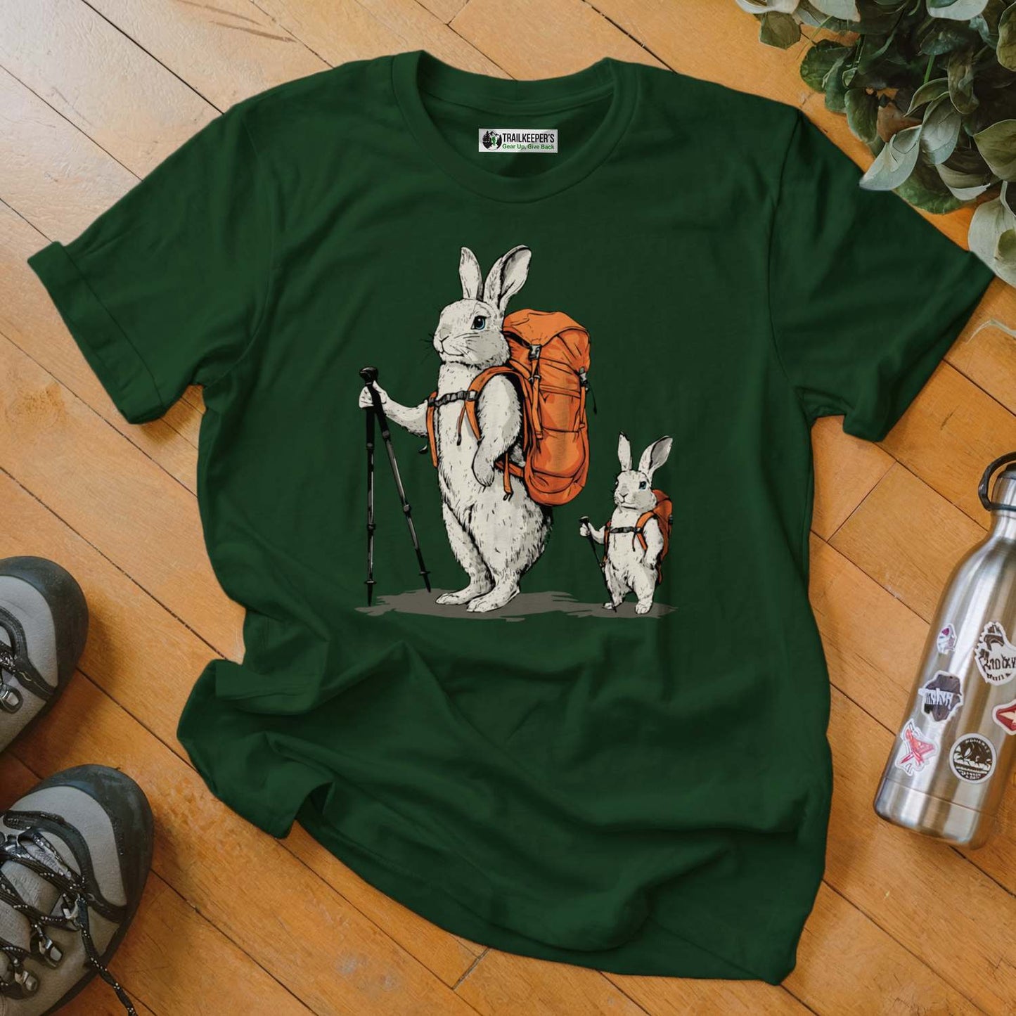 Rabbit Backpacker Family T-Shirt