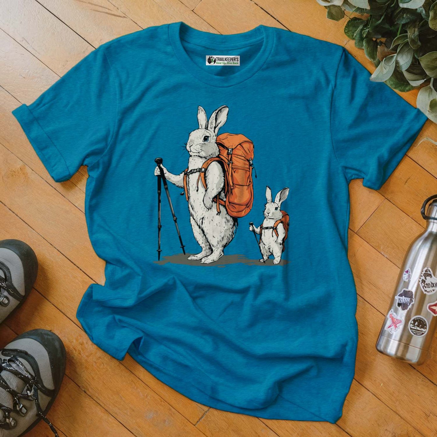Rabbit Backpacker Family T-Shirt