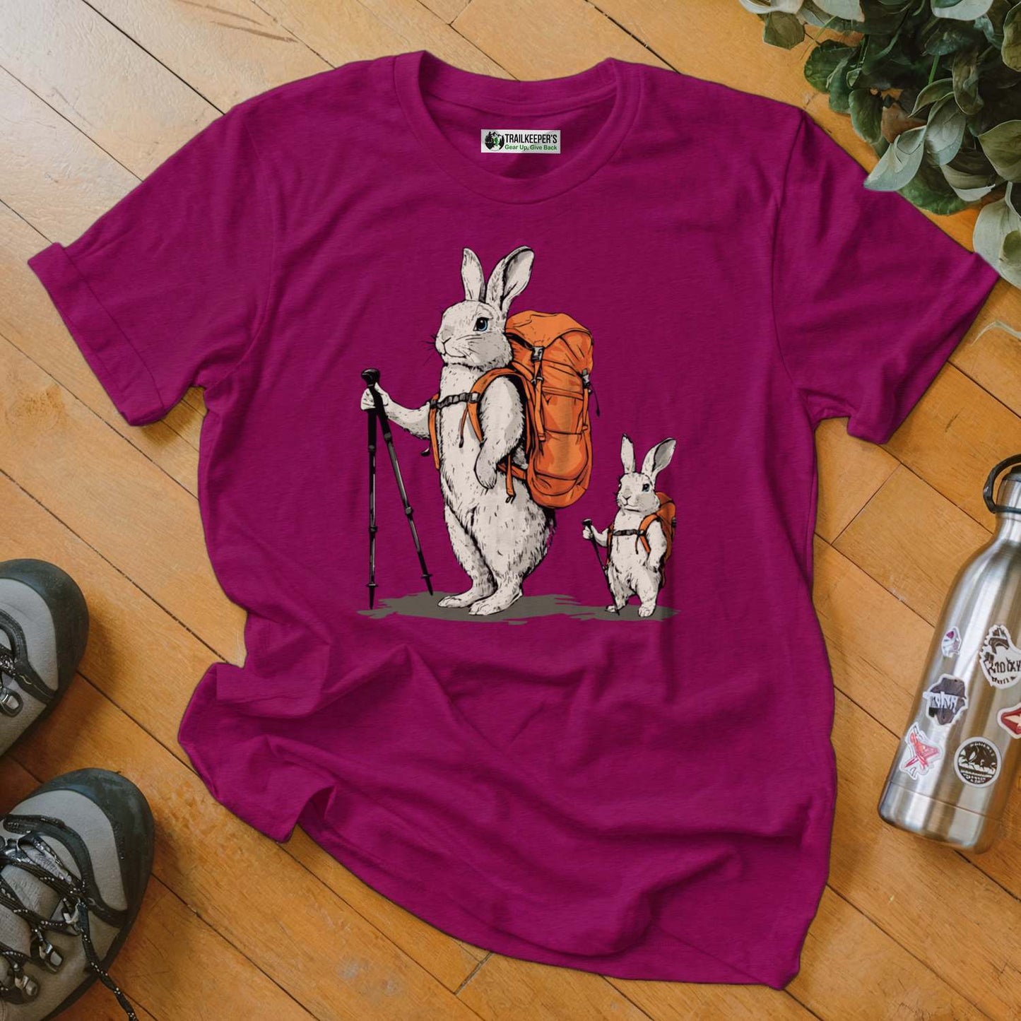 Rabbit Backpacker Family T-Shirt