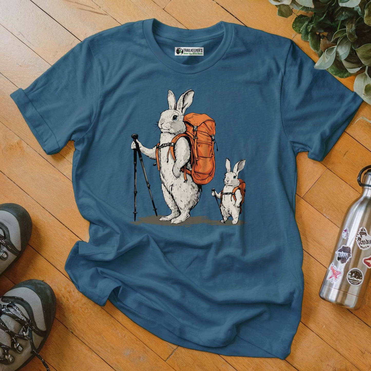 Rabbit Backpacker Family T-Shirt