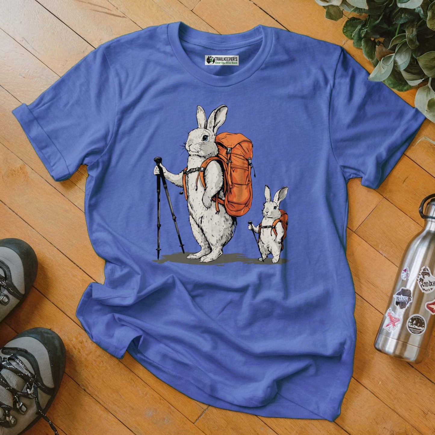 Rabbit Backpacker Family T-Shirt